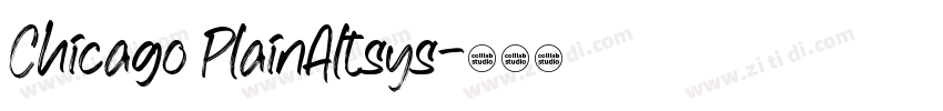 Chicago PlainAltsys字体转换